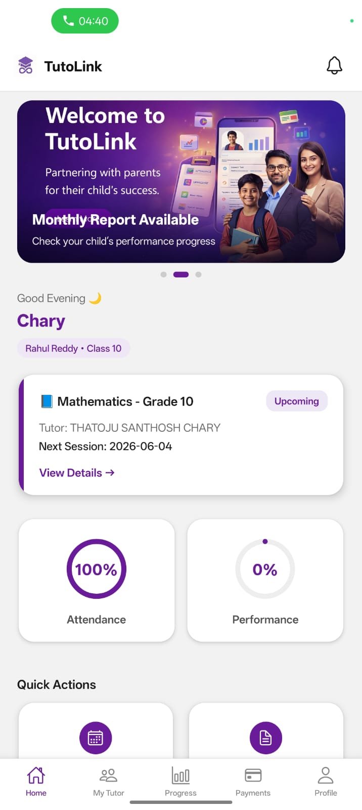Parent Dashboard