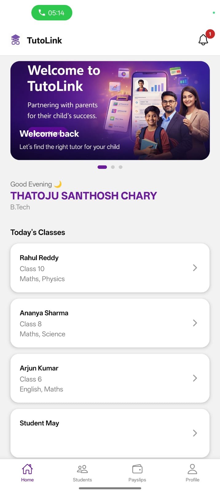Tutor Dashboard